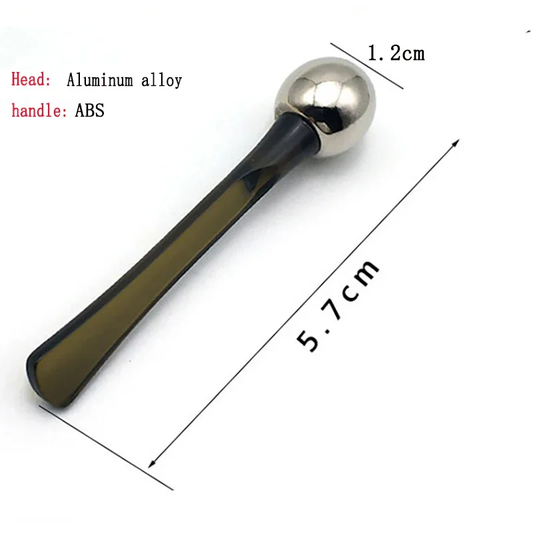 2pc Eye Roller Eye Cream Applicator Cosmetic Spatula Anti Wrinkle Facial Spoon Gold Alloy Face Thin Skin Care Tool Eye Care Wrinkle Remove Dark Circles