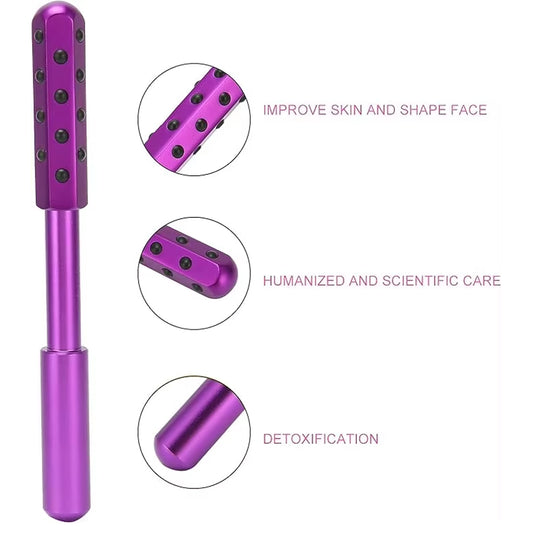 Skinova 30 Germanium Beauty Stick Massage Beauty Stick Facial Roller Face Lift Bar Anti Wrinkle Facial Massager Skin Care Tool Derma Rolling Face Massage Roller Wand