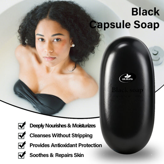 Black Capsule Soap Whitening Skin Care Cleanses Without Stripping Lightening Face